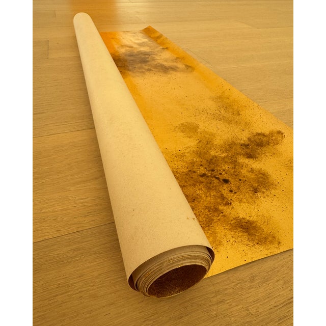 Gold Oxide Wallpaper – Handcrafted Luxury Metallic Surface for High-End Interiors & Statement Walls For Sale - Image 6 of 12