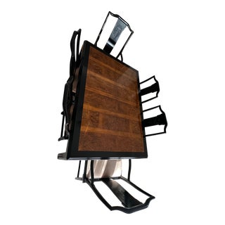 1980s Century Chin Hua by Raymond Sobota Asian Chinoiserie Dining Set of 9 For Sale