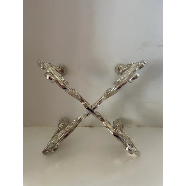 Vintage Godinger silver-plate four arm swan candelabra. Dress up your table or entry way with this unique candelabra. They...