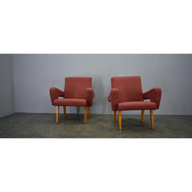 Vintage Armchairs, Former Czechoslovakia, 1960s, Set of 2 For Sale - Image 3 of 18