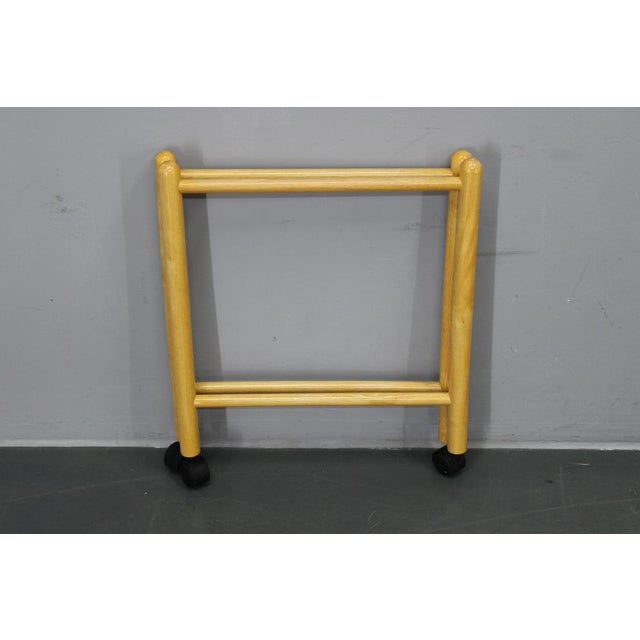 Danish Round Birch Lazy Susan Trolley from Jens Quistgaard, 1970s, Set of 2 For Sale - Image 12 of 14