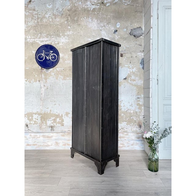 Locker with Corrugated Iron Double Doors from Strafor, 1920s For Sale - Image 13 of 18