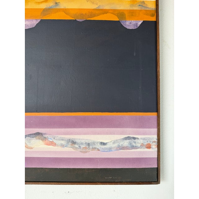 Black 1979 John Almquist “Dream Series – Earth #7” Expressionist Abstract Oil on Canvas Painting, Framed For Sale - Image 8 of 13