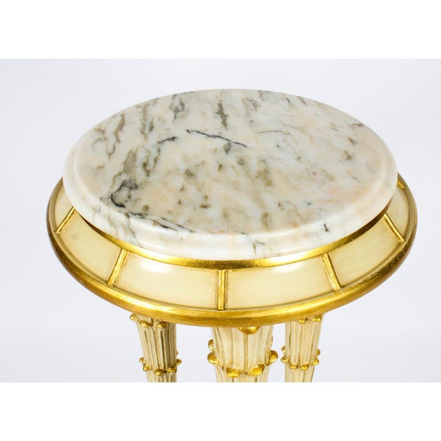 Mid-Century Hollywood Regency Painted Pedestal For Sale - Image 4 of 13