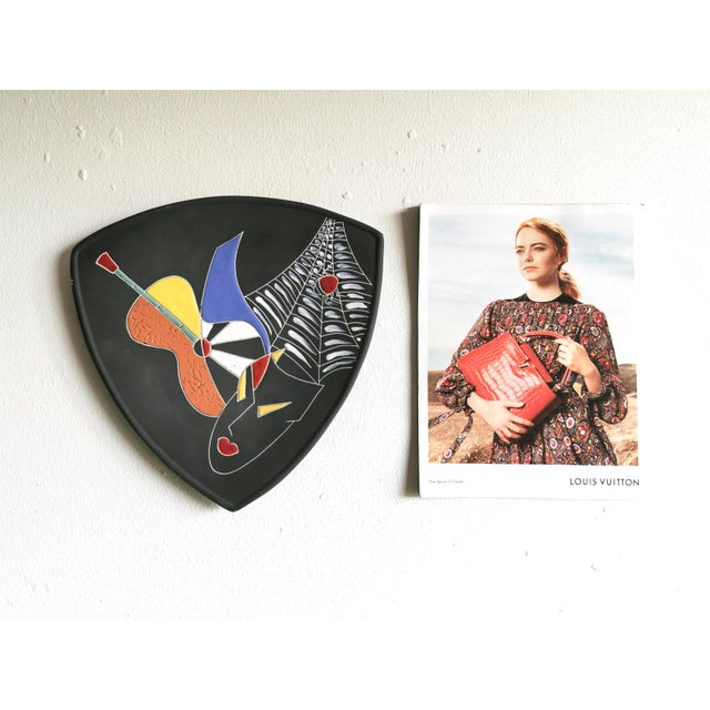 1950s Mid-Century Bohemé No. 304 Wall Plate from Keto-Keramik, 1950s For Sale - Image 5 of 7