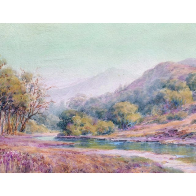 Alameda River Below Mt. Tamalpais - Early 20th Century Landscape by Marius Schmidt For Sale - Image 4 of 6