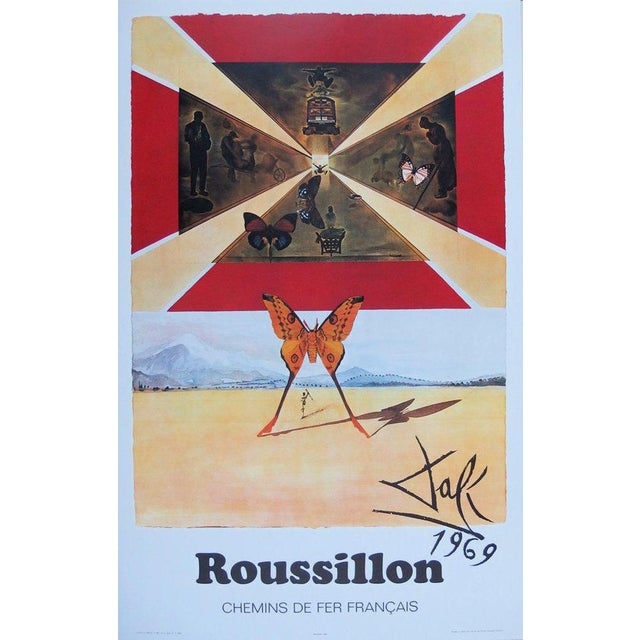 Salvador Dali, Suite Papillon (SNCF Grands modèles), Lithograph For Sale - Image 7 of 8
