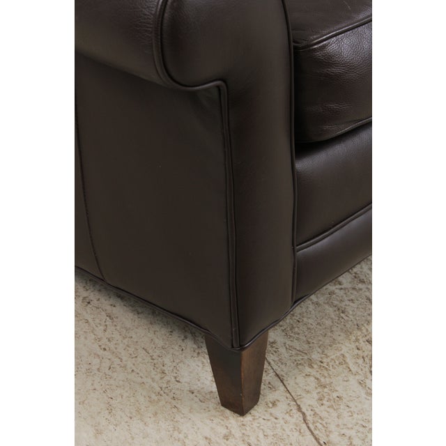 Hancock & Moore 3 Seat Leather Sofa For Sale - Image 13 of 15