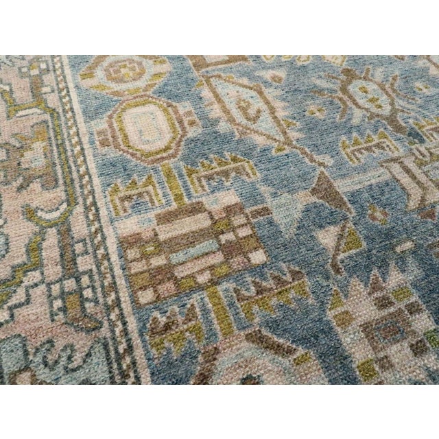 Mid 20th Century Galerie Shabab Collection Mid-20th Century Handmade Persian Malayer Throw Rug For Sale - Image 5 of 9