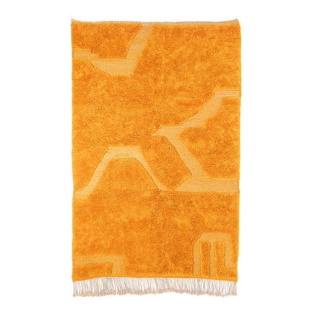 Hand-Knotted Wool Rug by Azele Studio For Sale