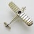Vintage Italian Handmade Genuine Silver Airplane Figurine, 1980s For Sale - Image 6 of 12