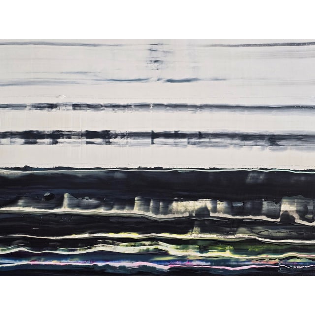 Paper Pacific Ocean / Palisades No. 2 — Original Abstract Seascape by Diane Grant | Neutral Color Palette | Color Field For Sale - Image 7 of 9