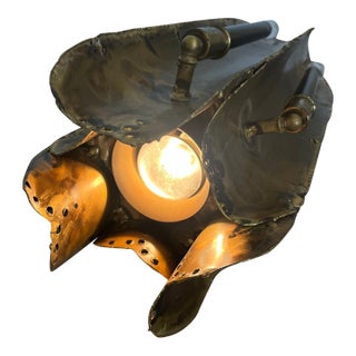 Tom Greene Brutalist Chandelier by Feldman. For Sale
