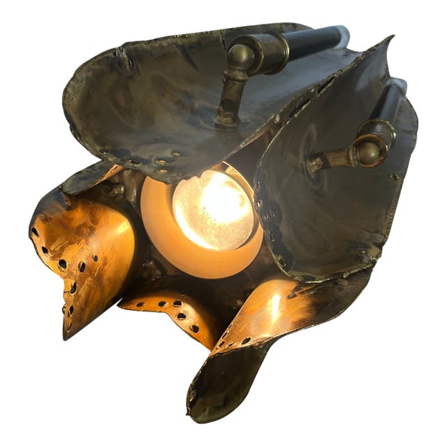 Tom Greene Brutalist Chandelier by Feldman. For Sale