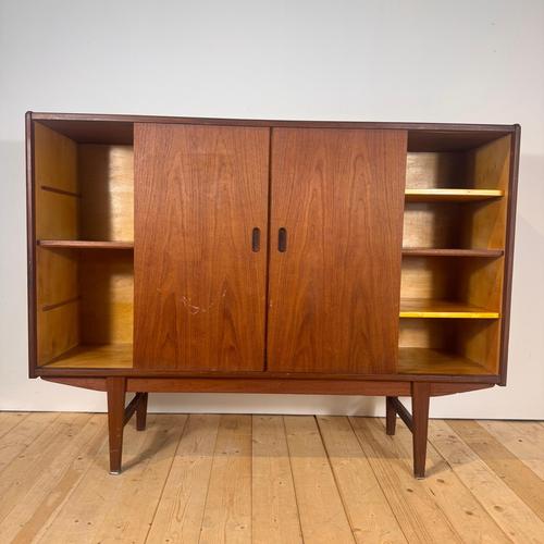 Tall Danish Teak Sideboard, 1960s For Sale - Image 5 of 7