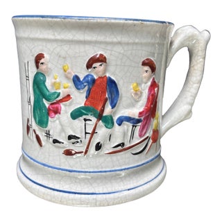Staffordshire Mystery Mug With Frog, 19th Century For Sale