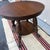 Antique Quartersawn Oak Round Tabouret Table With Glass Ball & Claw Feet For Sale - Image 6 of 18