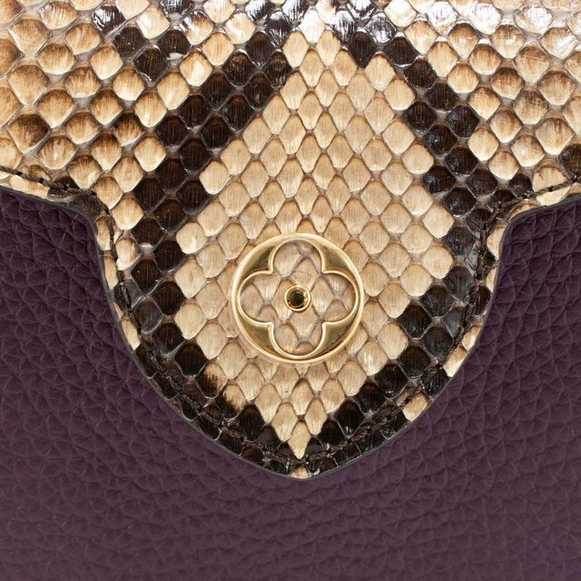 Louis Vuitton Capucines Mini Taurillon Leather Python Gold Hardware Tote Bag For Sale In Houston - Image 6 of 10