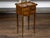 Brown French Turn of the Century Walnut Side Table with Carved Tray Top and Drawers For Sale - Image 8 of 12