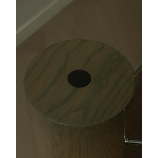 Vintage Glass Dining Table with Enamel Column Base from Saporiti Italia, 1980s For Sale - Image 10 of 18