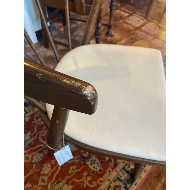 1920s Vintage Brown Wood Chairs - Set of 2 For Sale - Image 9 of 13