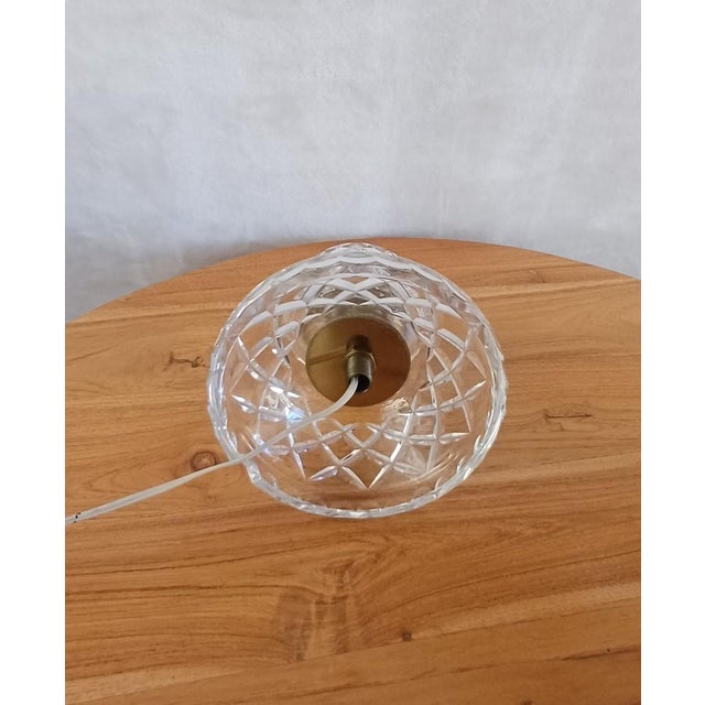 Vintage Cut Crystal Table Lamp, 1960s For Sale - Image 6 of 8