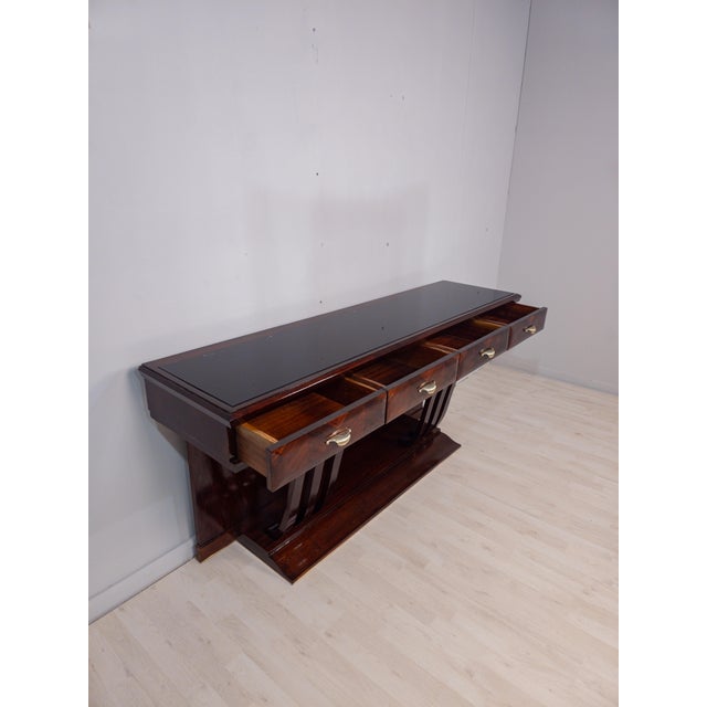 Mid-Century Italian Console attributed to Osvaldo Borsani, 1940s For Sale - Image 12 of 18
