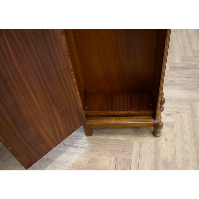 Wood Vintage Art Deco Burr Walnut Wardrobe, 1930s For Sale - Image 7 of 13