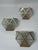 Gold and Satin Glass Geometic Wall Sconces by Wilhelm Vest Wahl, 1970s, Set of 3 For Sale - Image 4 of 16