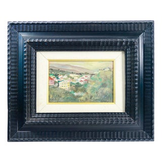 Alberto Salietti, Ligurian Landscape, Mixed Media, Framed For Sale