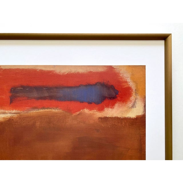 Sienna Mark Rothko Foundation Abstract Expressionist Lithograph Print Framed Museum Poster " Untitled " 1947 For Sale - Image 8 of 13
