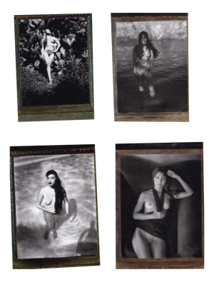 Renée Jacobs, Female Nudes, Original Signed Polaroid Countertypes, Set of 4