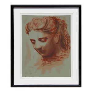 1980s "Portrait of a Woman" Screen Print After Pablo Picasso