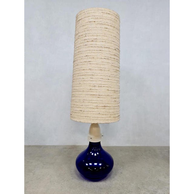 Glass Vintage Italian Blue Glass Floor Lamp, 1960s For Sale - Image 7 of 7