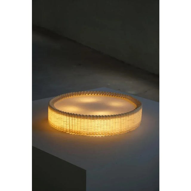 Mid-Century Modern Wall Sconce in Linen, 1950s For Sale - Image 10 of 13