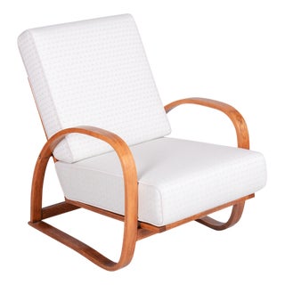 Art Deco Adjustable Armchair by J. Halabala for Up Závody, Czech, 1930s For Sale