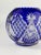 Bohemian Cobalt Blue Cut Crystal Bowl, 1920s-1930s For Sale - Image 6 of 9