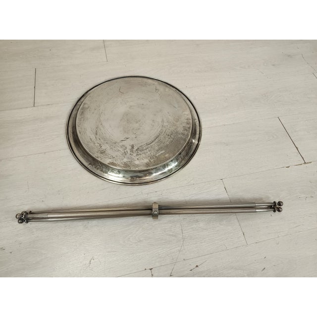 Vintage Silver Side Table, 1970s For Sale - Image 14 of 16