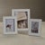 Nappa Leather Photo Frame, White & Gray- 8" x 10" For Sale - Image 4 of 5