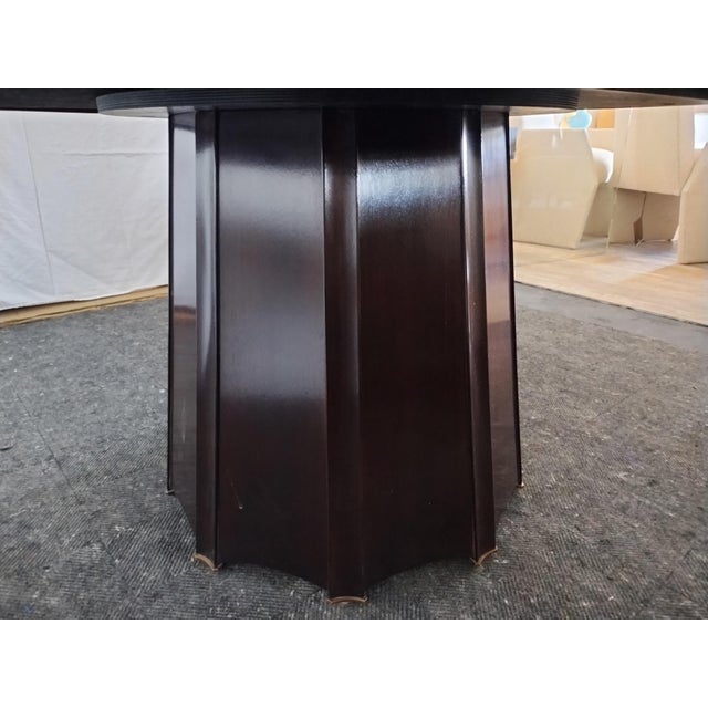 Burnt Umber Baker's Encircle Dining Table From the Barbara Barry Collection For Sale - Image 8 of 10