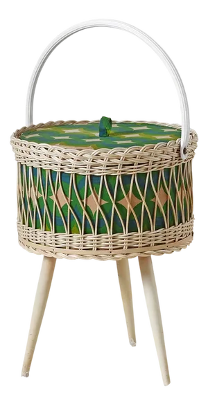 Mid-Century Modern Portable Sewing Box, Germany, 1970s