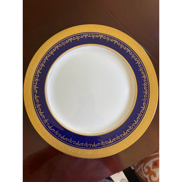 Aynsley Georgian Cobalt Dinner Dishes, England, Late 20th Century, Fit for an Embassy For Sale - Image 15 of 15