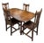 1950s English Barley Twist Drop-Leaf Dining Set For Sale