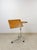 Brown Danish Teak MCM Rolling Music Stand Adjustable Side Table 28"-37" Tall For Sale - Image 8 of 11