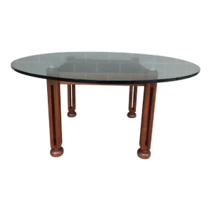 Custom Designer Teak Mid-Century Modern Style Dining Table 64"w