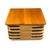 1940s Restored Mid-Century Stacked Rattan Cocktail Coffee Table W/ Mahogany Top For Sale - Image 4 of 5