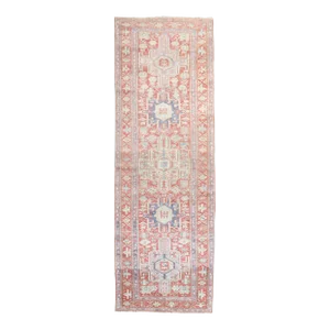 Early 20th Century Antique Heriz Runner, 3'6'' X 9'11''