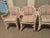 1980s Rattan Dining Table W/4 Rolling Chairs - Set of 6 McGuire Furniture For Sale - Image 9 of 16