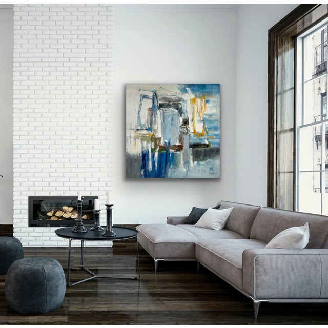 Contemporary Abstract Original Oil Painting For Sale - Image 4 of 12