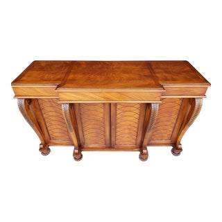 Vintage Henredon Natchez Collection Sculptual Mahogany Sideboard For Sale